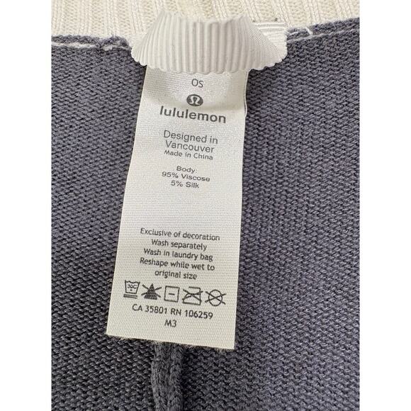 Lululemon Hatha Wrap in Raceway Grey & White OS - Picture 6 of 7